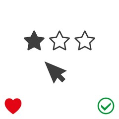 rating icon stock vector illustration flat design