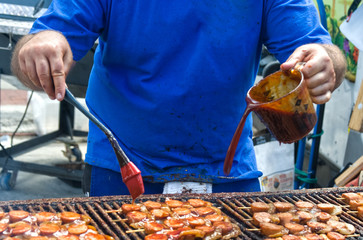 Grill Chef at Work