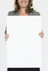 Fototapeta premium Studio People Shoot Portrait Isolated on White