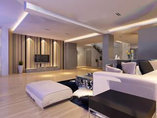3d rendering of home interior