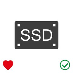 ssd icon stock vector illustration flat design