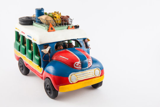 Colorful traditional rural bus from Colombia called chiva