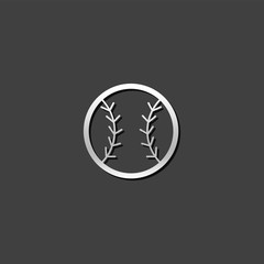 Metallic Icon - Baseball