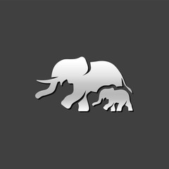 Metallic Icon - Elephants