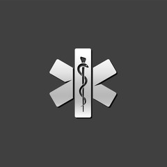 Metallic Icon - Medical symbol