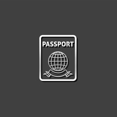 Metallic Icon - Passport