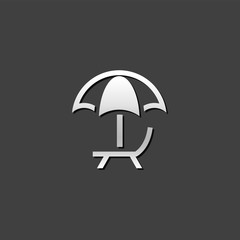 Metallic Icon - Beach Umbrella