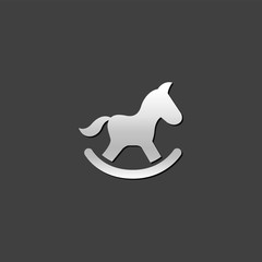 Metallic Icon - Rocking horse toy