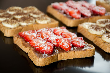 Sweet sandwiches fo breakfast