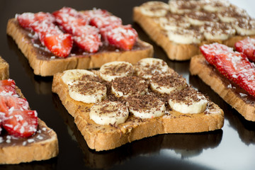 Sweet sandwiches fo breakfast
