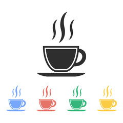 Coffee cup - vector icon.