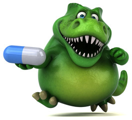 Fototapeta premium Fun dinosaur - 3D Illustration