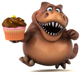 Fun Trex - 3D Illustration © Julien Tromeur