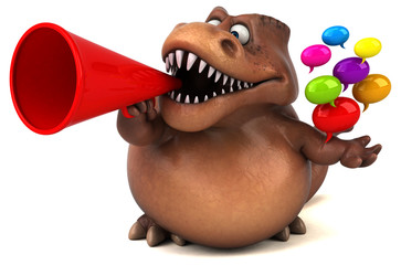 Fun Trex - 3D Illustration © Julien Tromeur