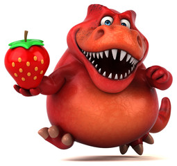 Fun dinosaur - 3D Illustration