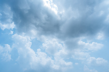 Obraz premium clear blue sky with cloud background