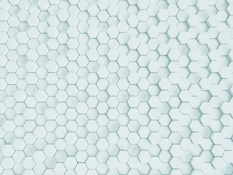 Rendering Abstract White Nano Background