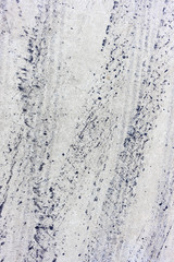 Tire mark on concrete road
