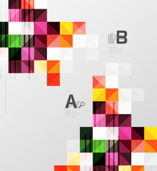 Fototapeta na wymiar Modern geometrical square banner, minimalistic abstract background