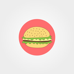 Hamburger icon vector illustration