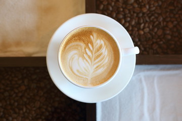 Hot cappuccino