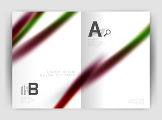 Blurred wave line. Business annual report abstract background