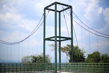 Obraz premium Suspension bridge in Rayong, Thailand