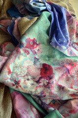 Foulards turcs en soie naturelle