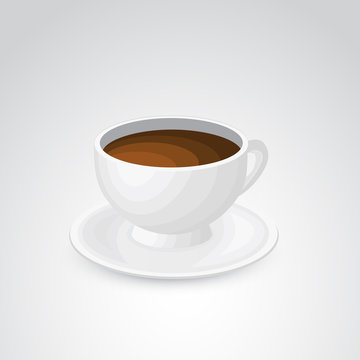 Coffee vector icon.