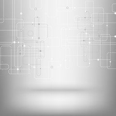 Obraz premium Technological vector background with a circuit board texture