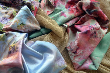 Foulards turcs en soie naturelle