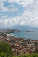 Naples gulf with Vesuvio panorama - 146029569