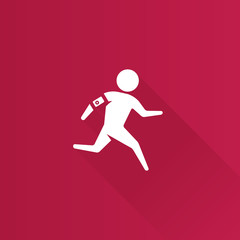 Fototapeta na wymiar Metro Icon - Running athlete