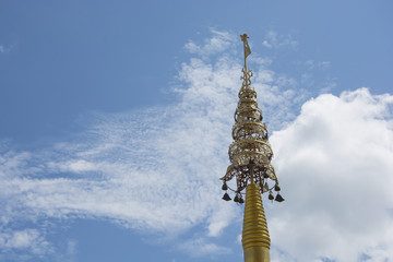 The chatra (umbrella) is an auspicious symbol in Hinduism, Jainism and Buddhism