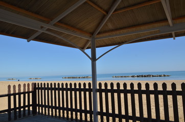 fence on the beach