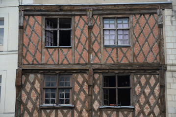 Fachwerk in Saumur, Frankreich