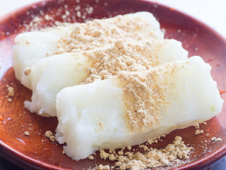 Japanese cuisine,  homemade sweet starch pudding