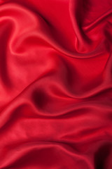 Red cloth waves background texture