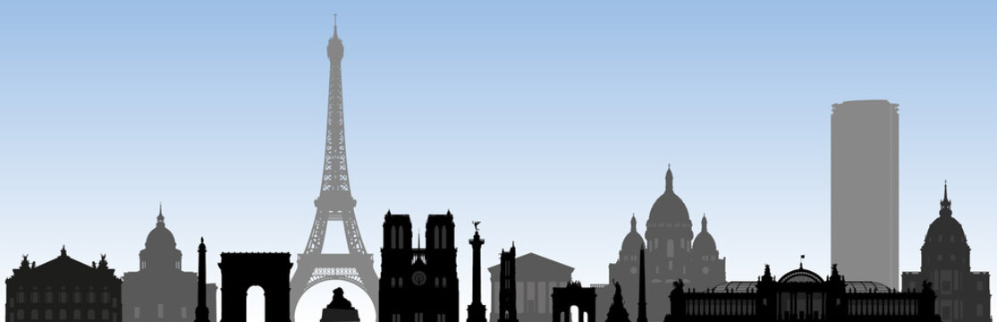 monument parisiens - Paris - tourisme - tour Eiffel - frise - site célèbre