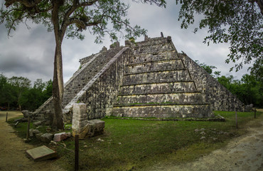 The Osario pyramid in Chichen Itza City Complex, Yucatan, Mexico