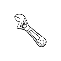 Sketch icon - Adustable wrench
