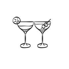 Sketch icon - Wine glass