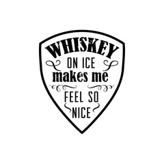 Obraz premium whiskey vector badge