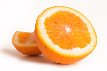 Fresh Orange Isolated on White Background