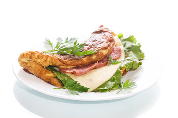 scrambled eggs with fresh herbs