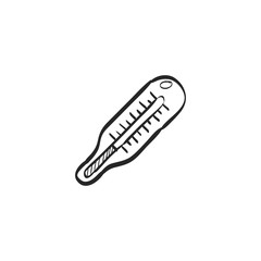 Sketch icon - Digital thermometer