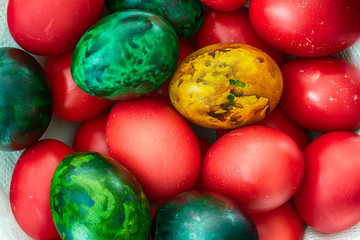 Easter painted eggs