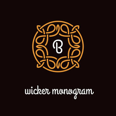 Wicker monogram