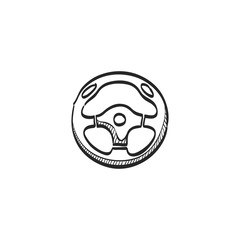 Sketch icon - Steering wheel