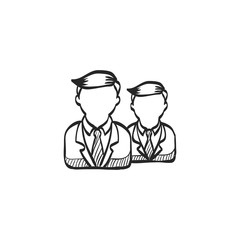 Sketch icon - Businessman